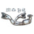 Subaru Legacy Catalytic Converter 2.5L 4cyl 2015 to 2019 , BANK 1